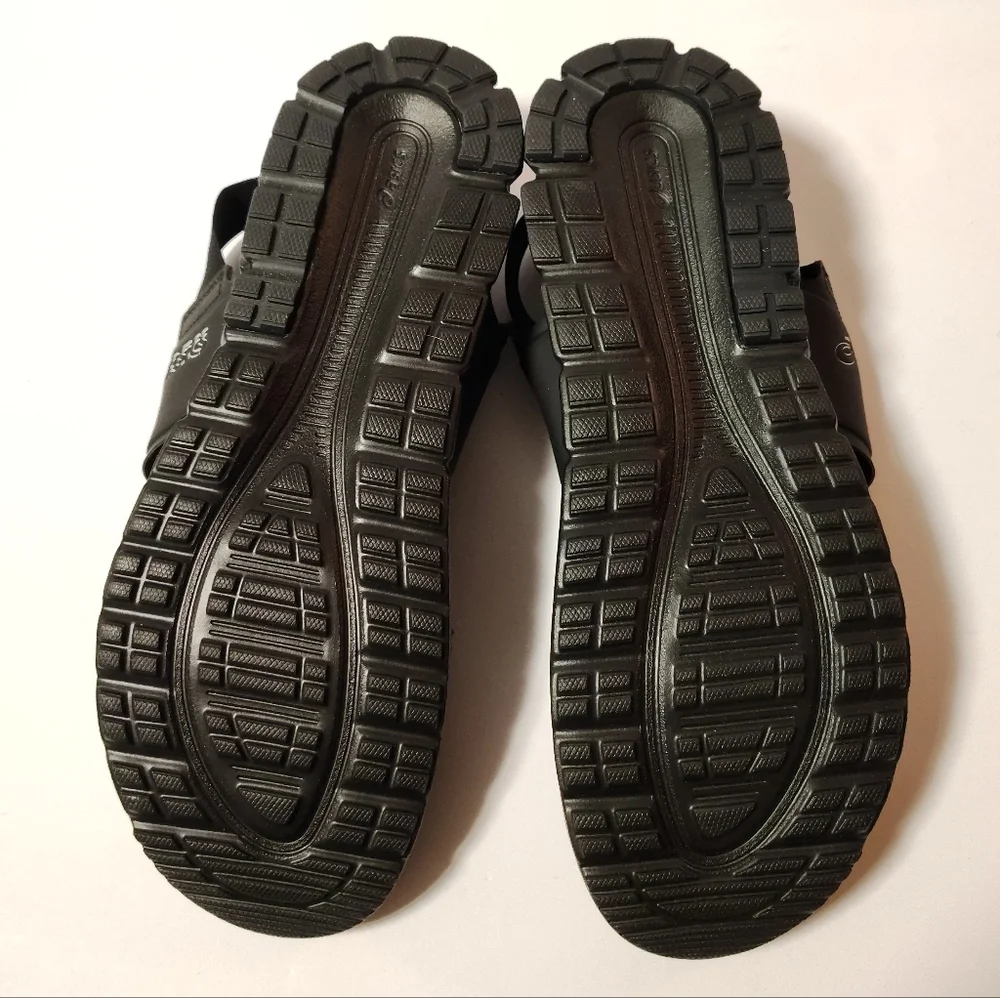 NEW Asics Gel Quantum 90 SD FO Outdoor Sporty Slingback Sandals Black Size 11